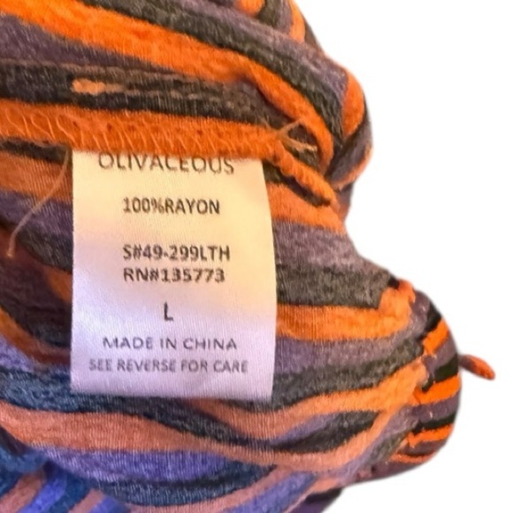 Olivaceous Striped Crop Top nwt - Picture 6 of 6